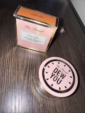 Too Faced Pink & Gold Dew You Translucent Setting Powder Compact